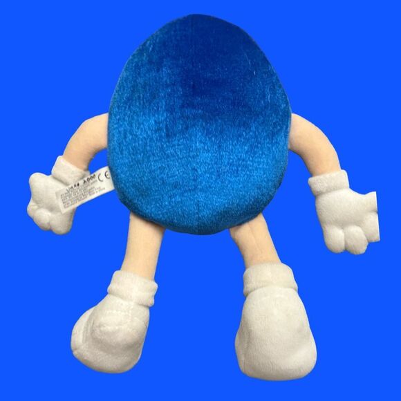 NWT M&M Velvety Blue Character Stuffed Beanie Plush Toy Collectible 13” - Picture 3 of 5